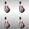 Service Caster 4 Inch 316SS Maroon Polyurethane Swivel 1-5/8 Inch Expanding Stem Caster Set SCC SCC-SS316EX20S414-PPUB-MRN-158-4 - alternate 4